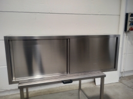 s/s steel hanging cupboard